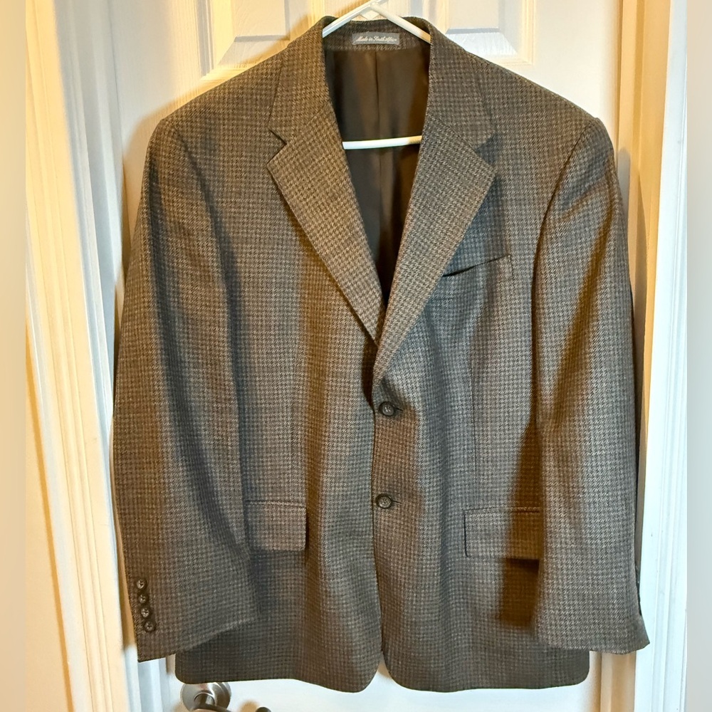 Old Money Vibe Oscar de la Renta Wool & Cashmere Blend Men’s Sport Coat Size 42S